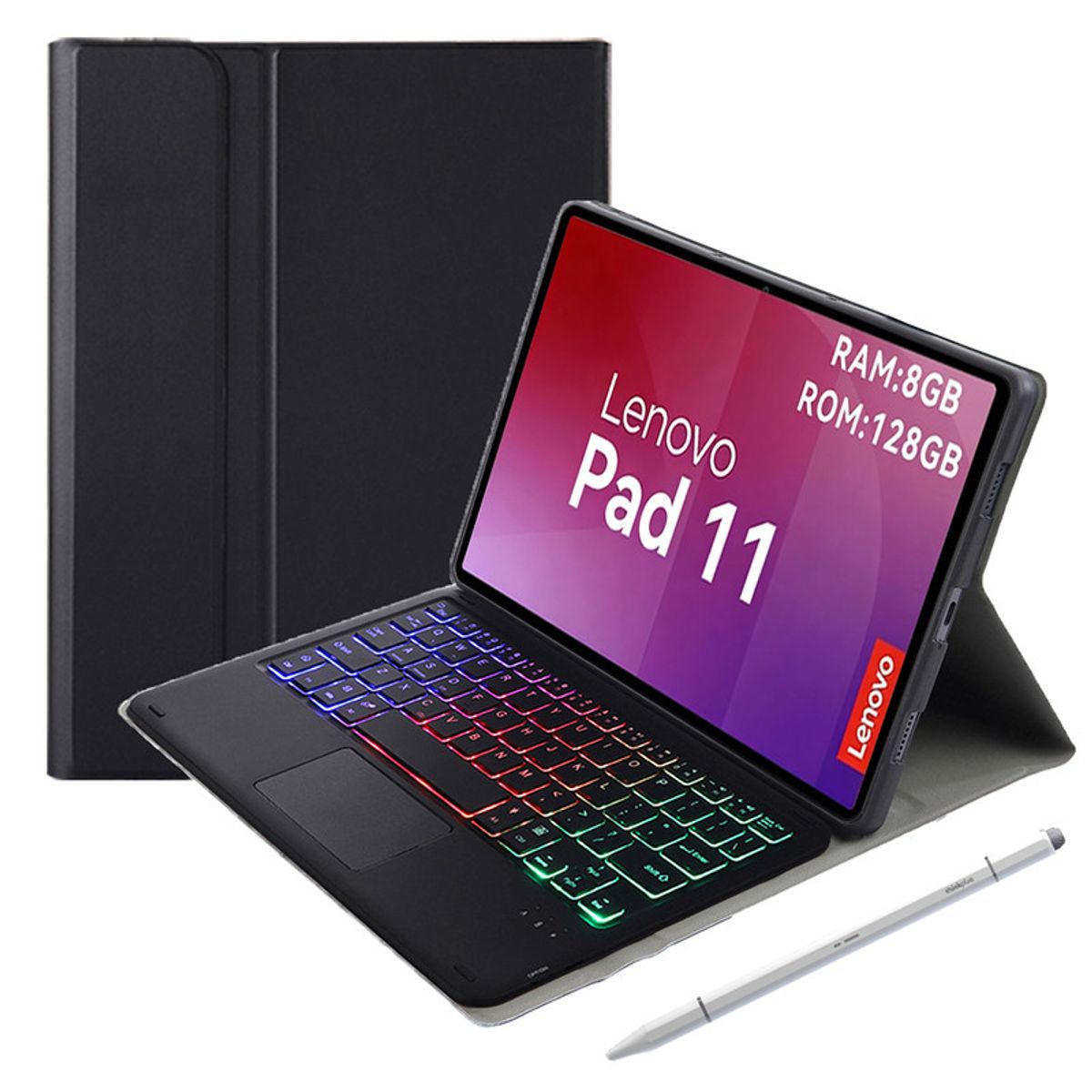 LENOVO - Tablet Lenovo  pad 11 2025 8+128GB  WIFI-Azul+Negro luminsos teclado+Lápiz táctil Lenovo