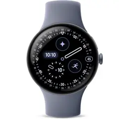 GOOGLE - Pixel Watch 4 (45mm) Bluetooth Smartwatch - Satin Moonstone Aluminum Case Moonstone Band