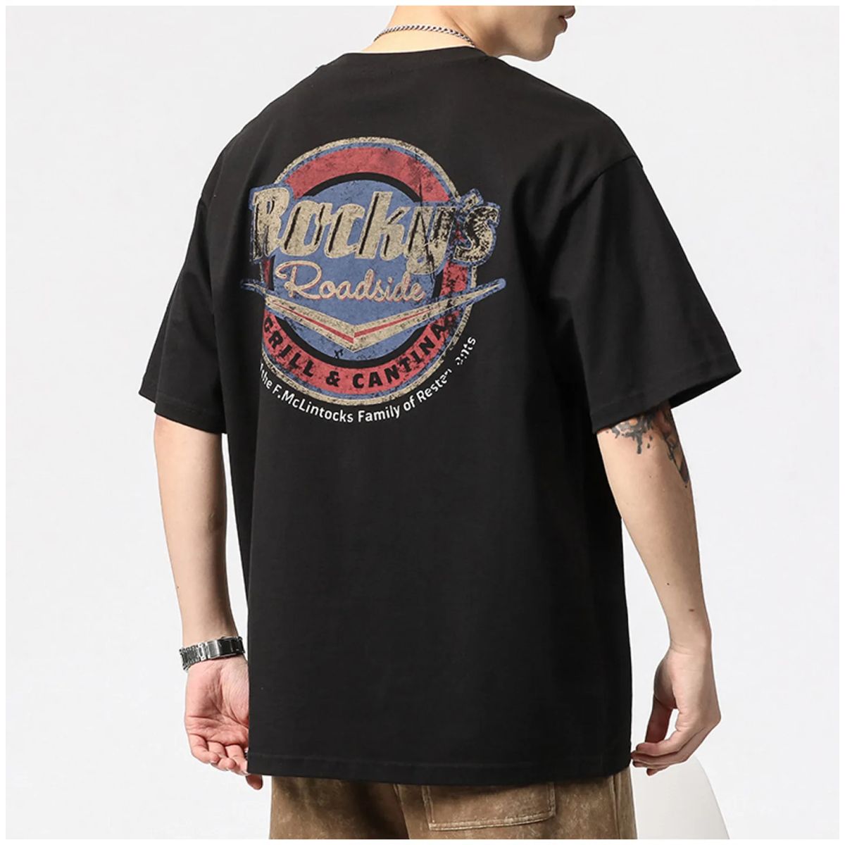 TIOZONEY - Polera Manga Corta Algodón Hombre