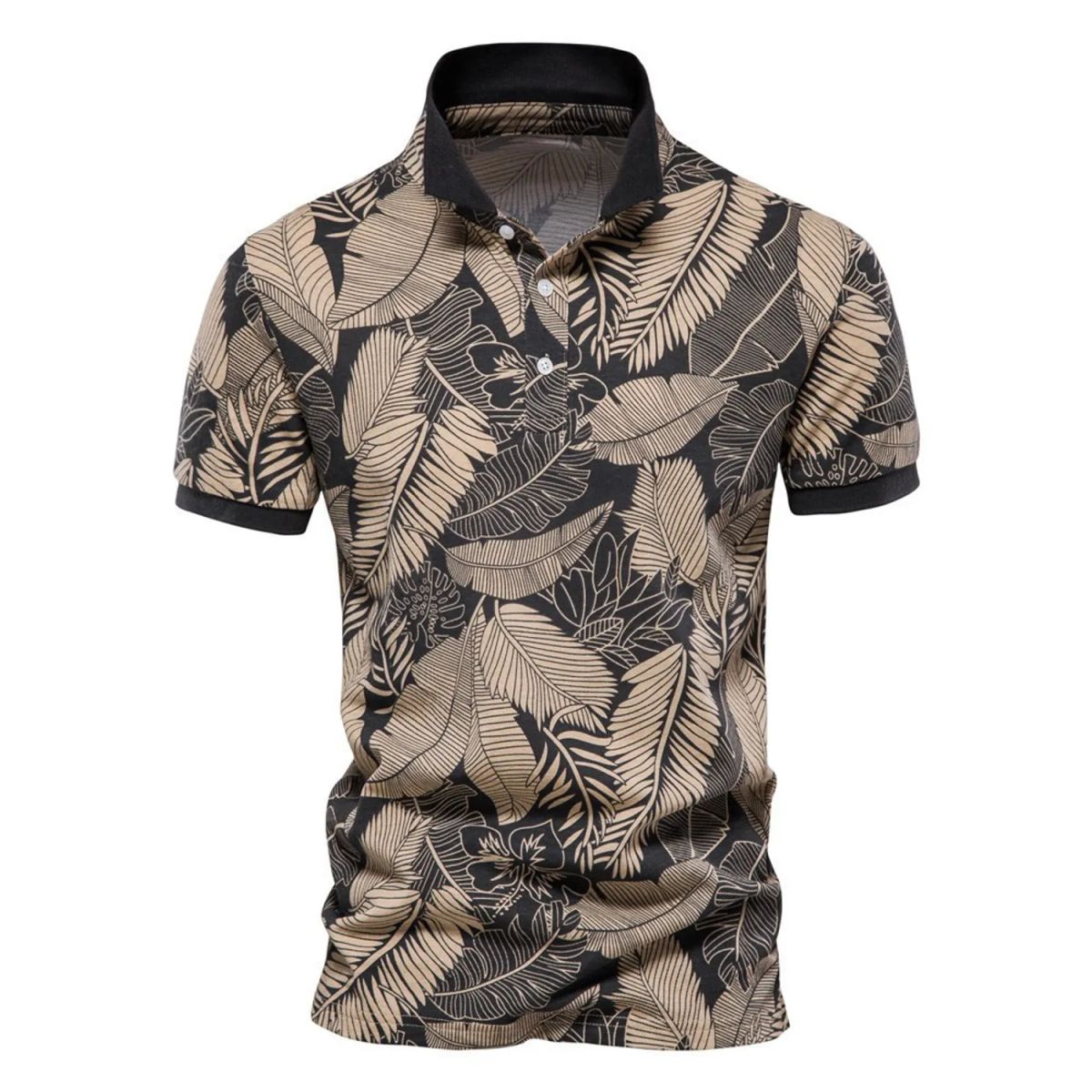 TIOZONEY - Polera Polo Hombre Negro