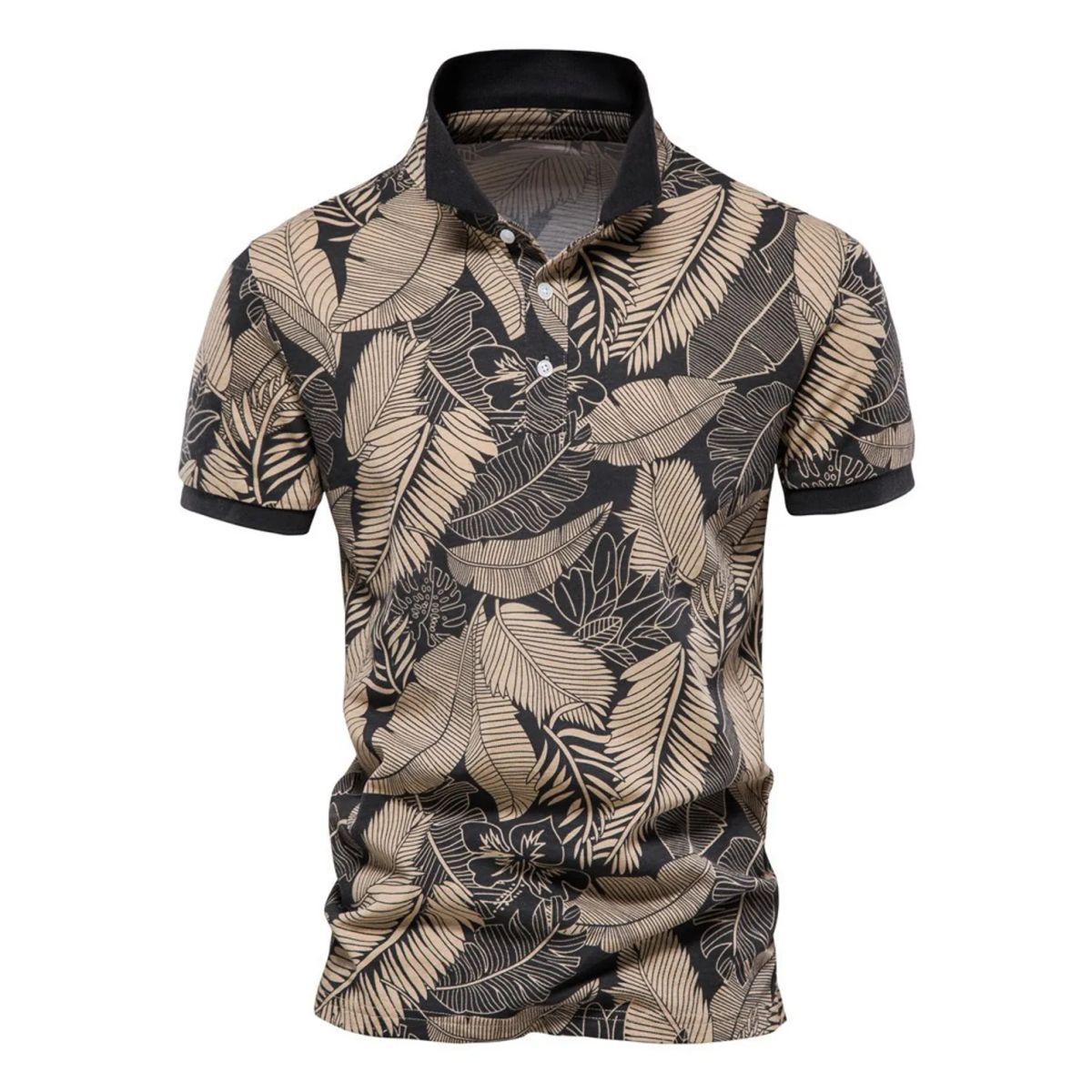 TIOZONEY - Polera Polo Hombre Negro