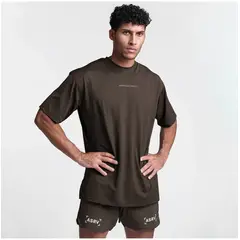 TIOZONEY - Polera Manga Corta 100 Algodón Slim Fit Hombre