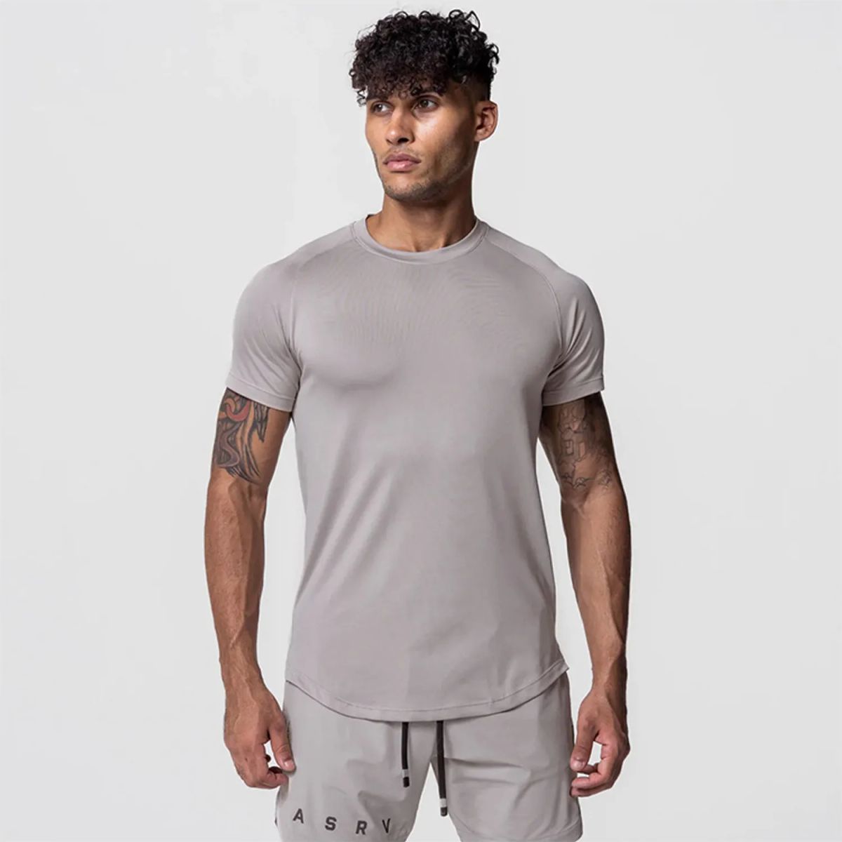 TIOZONEY - Polera Cuello Redondo Algodón Premium Hombre