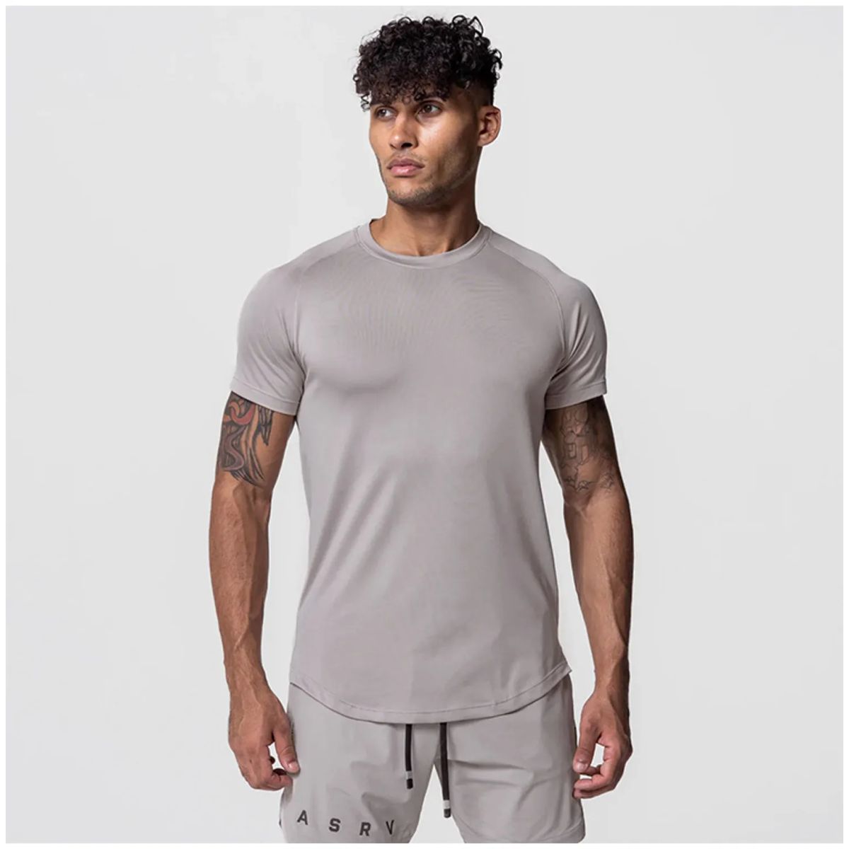 TIOZONEY - Polera Cuello Redondo Algodón Premium Hombre