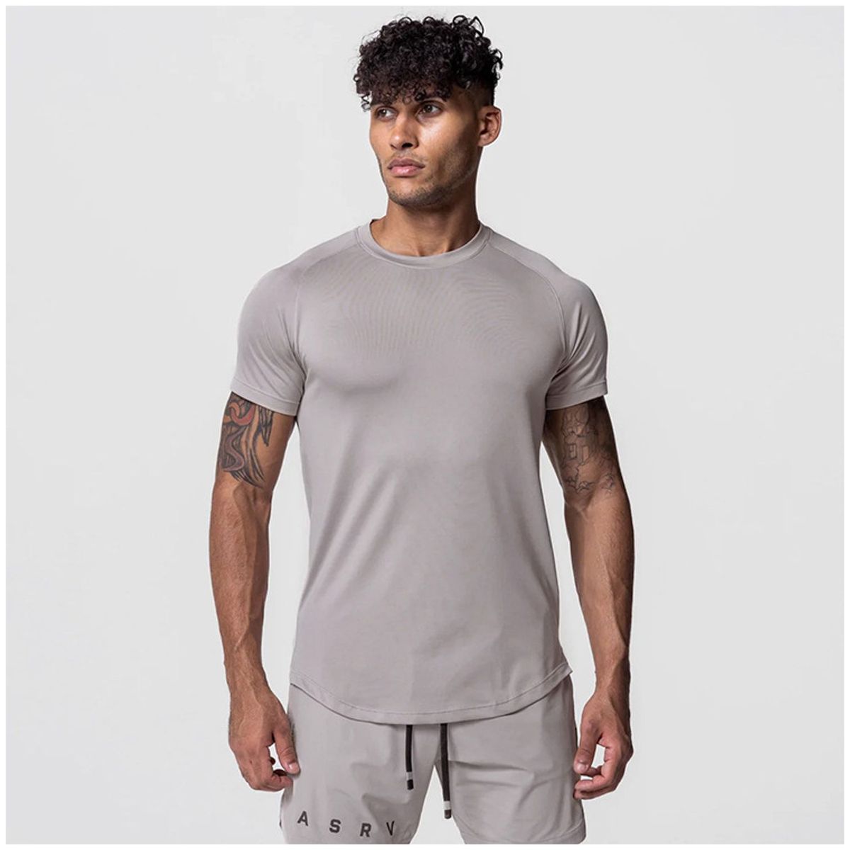 TIOZONEY - Polera Cuello Redondo Algodón Premium Hombre