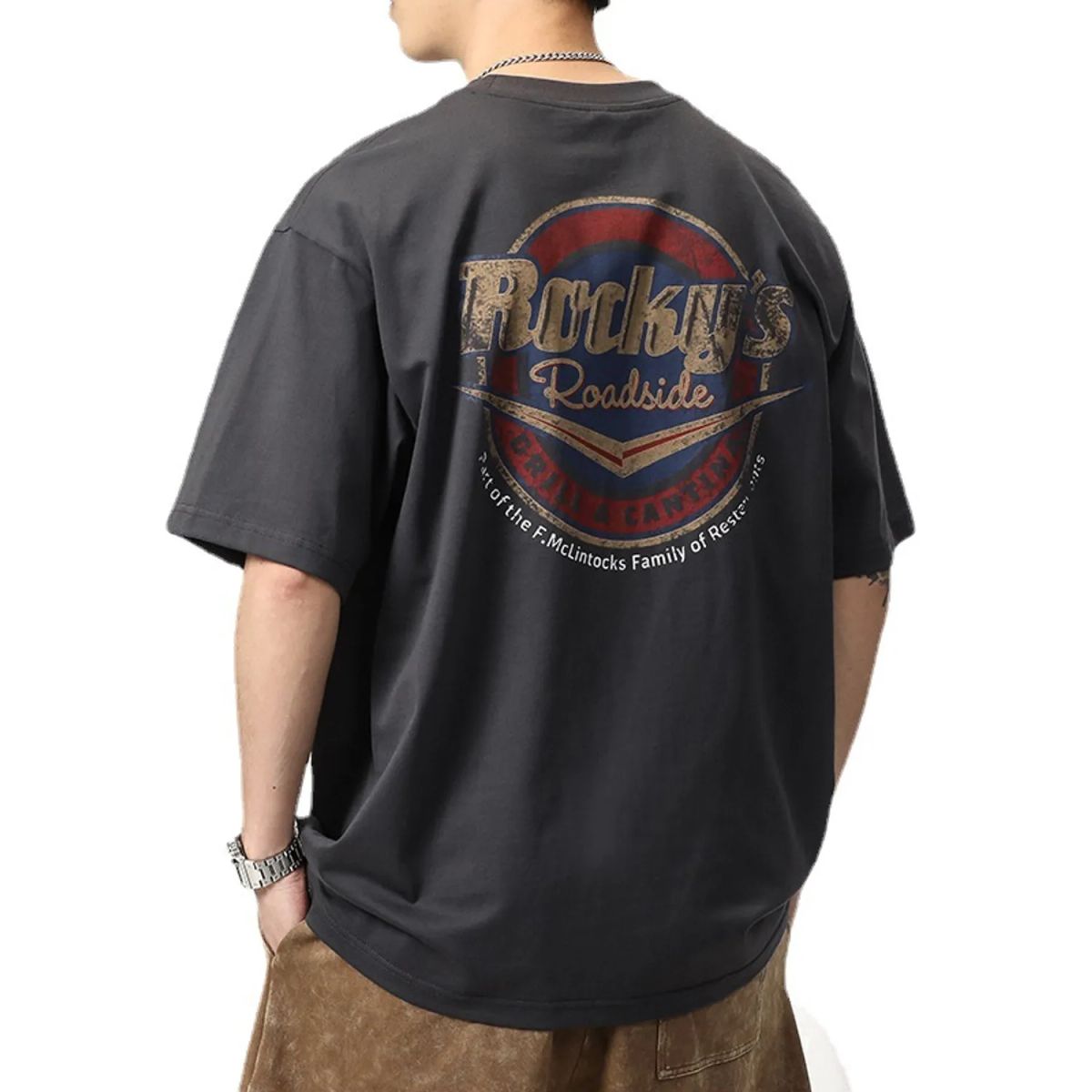 TIOZONEY - Polera Manga Corta Algodón Hombre