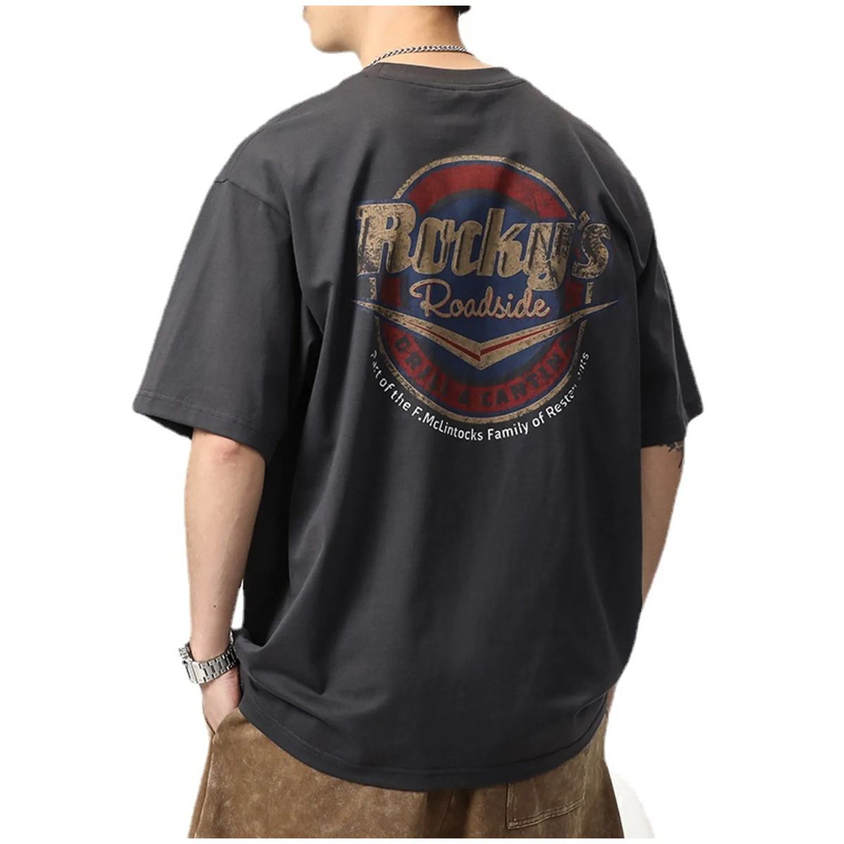 TIOZONEY - Polera Manga Corta Algodón Hombre