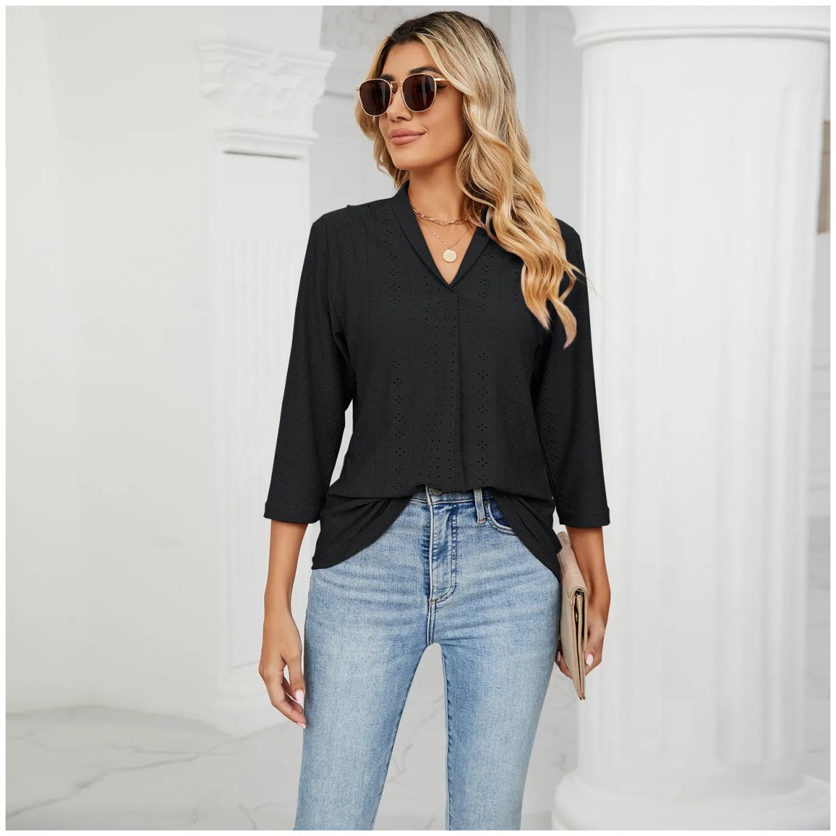 TIOZONEY - Blusa Mujer Verano