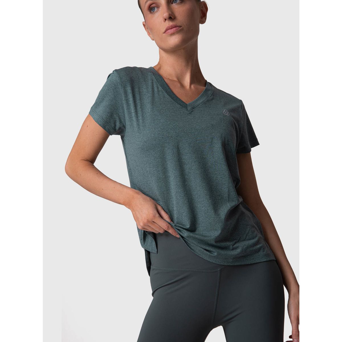 BSOUL - Polera Mujer V Neck Aloe Verde BSOUL