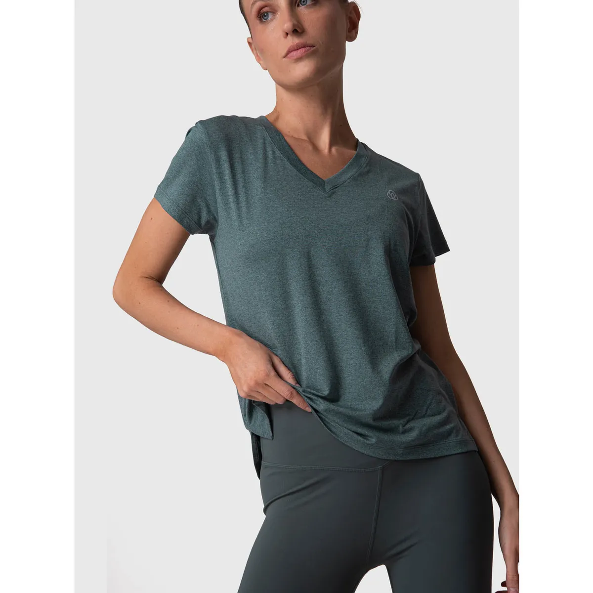 BSOUL - Polera Mujer V Neck Aloe Verde BSOUL