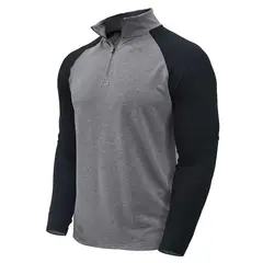 TIOZONEY - Manga larga con cremallera Sport para hombre