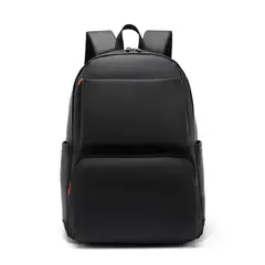 WAKESHOME - Mochila de Hombro Multifuncional Unisex Bolso Impermeable Color Negro