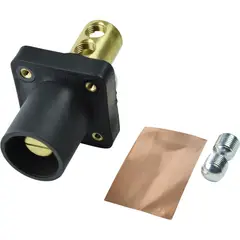 GENERICO - Conector Marinco Camlock Macho 400A 600V Negro Serie CLS40MRB-A