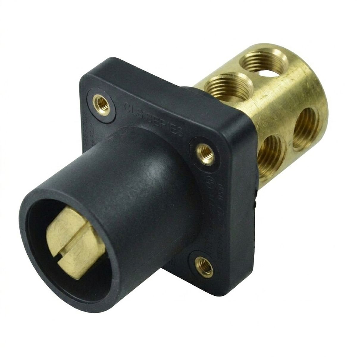 GENERICO - Conector Marinco Camlock Macho 400A 600V Negro Serie CLS40MRB-A