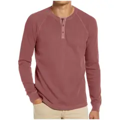 TIOZONEY - Polera Manga Larga Algodón Hombre