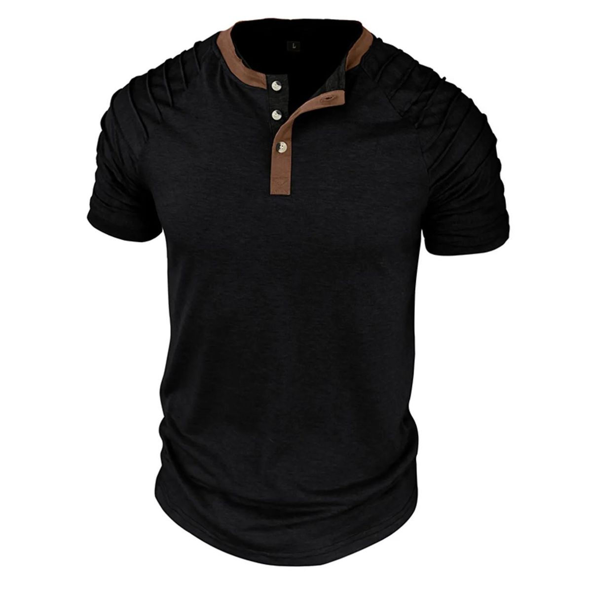 TIOZONEY - Polera Manga Corta Algodón Hombre