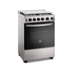 MADEMSA - Cocina a Gas 4 Platos Horno Vapor y Grill FM4PSC Inox