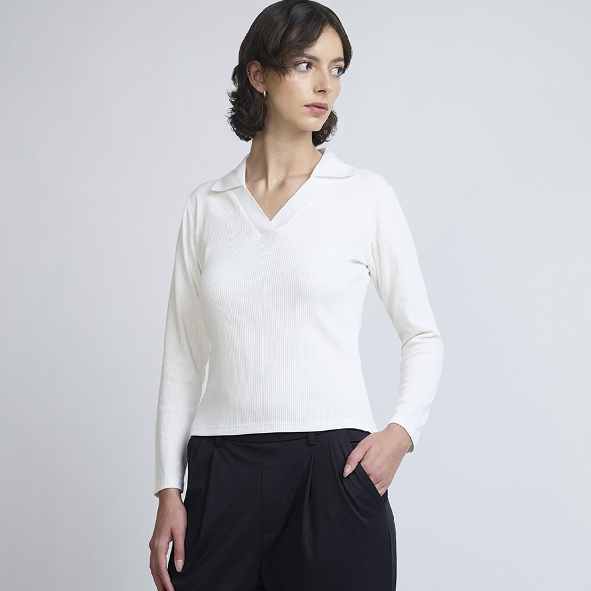 ELLESSE - POLERA MUJER ELLESSE LINA BLANCO