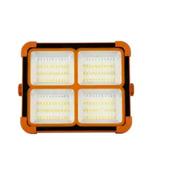 TASBEL - Foco Solar LED 1000W Portatil Exterior Camping IP65 Carga USB Multicolor 21x17cm