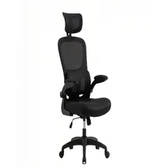 GENERICO - SILLA DE OFICINA CON RESPALDO ALTO ERGONÓMICO COLOR NEGRO