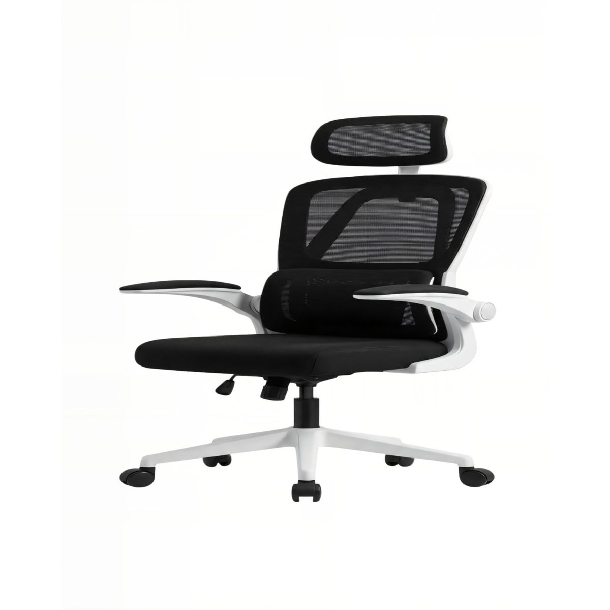GENERICO - SILLA DE OFICINA CON RESPALDO ALTO ERGONÓMICO COLOR BLANCO