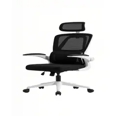 GENERICO - SILLA DE OFICINA CON RESPALDO ALTO ERGONÓMICO COLOR BLANCO