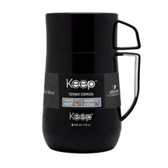 KEEP - TERMO DE COMIDA PP 600ML NEGRO