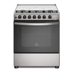 MADEMSA - Cocina a Gas 6 Platos Horno Vapor y Parrillas Alambrón FM6LSC Inox