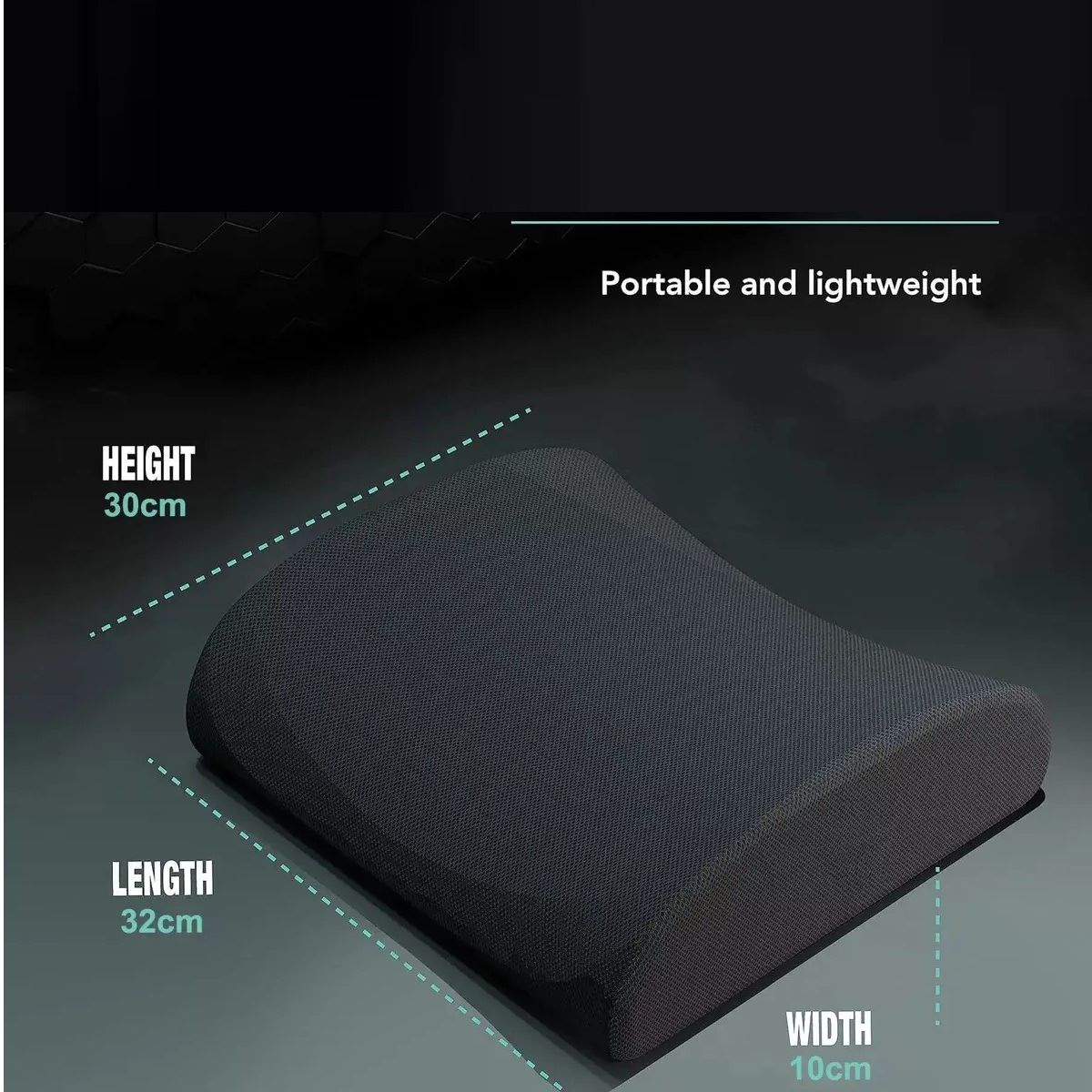 GENERICO - Cojín Ortopédico De Silla Para Apoyo De Alivio Lumbar Labg