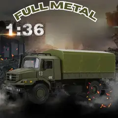 GENERICO - Vehículo de Transporte Militar de Metal para Coleccionistas - Escala 136