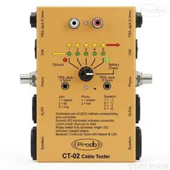 PRODB - Tester de Cables Profesional DB CT-02N Multiformato XLR RCA Speakon DIN