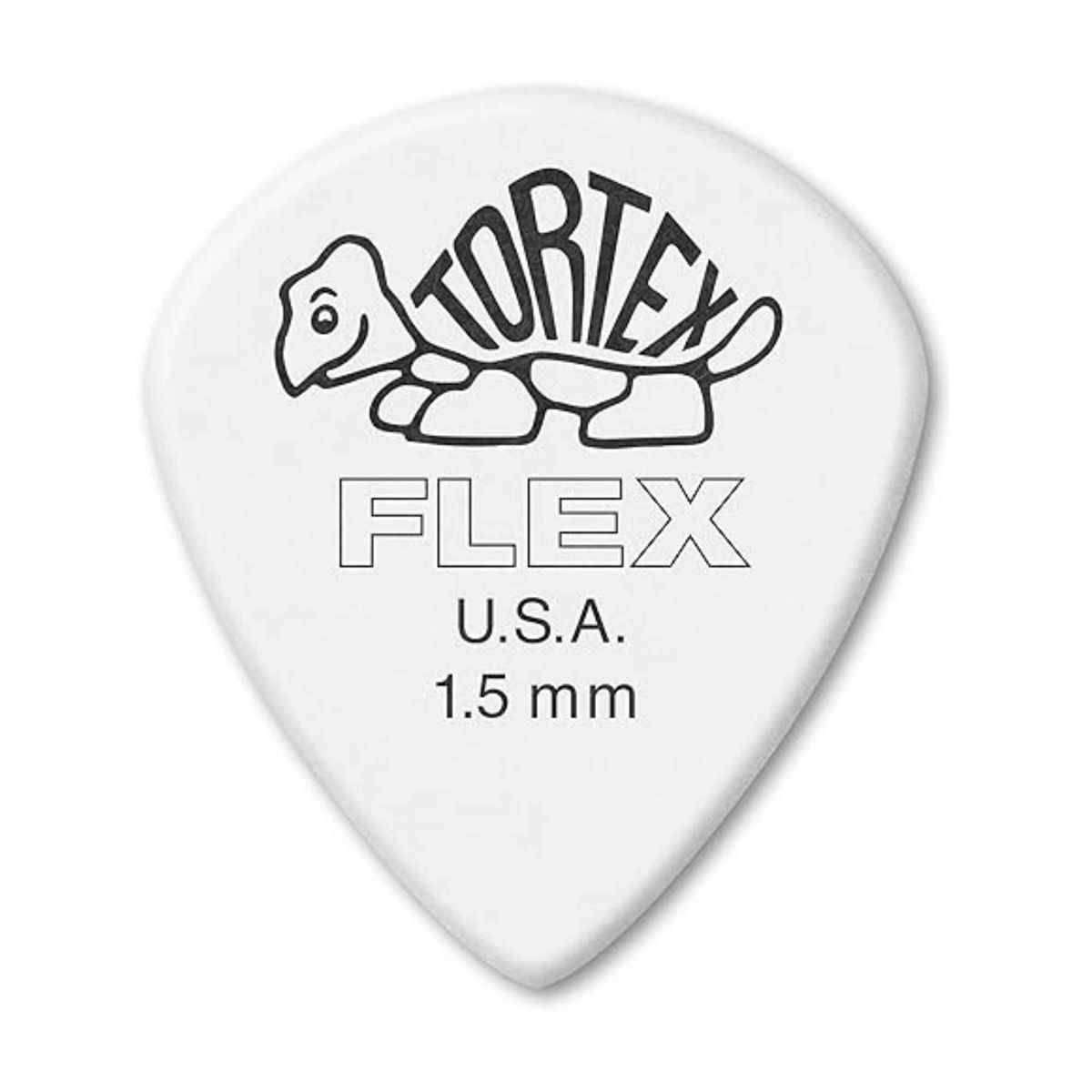 DUNLOP - Dunlop Tortex Jazz III 1.50 mm Blanca Uñeta para Guitarra