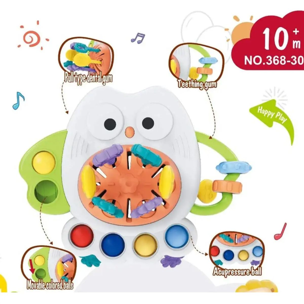 GENERICO - Juguete Sensorial Montessori Para Bebé De 6 A 12 Meses