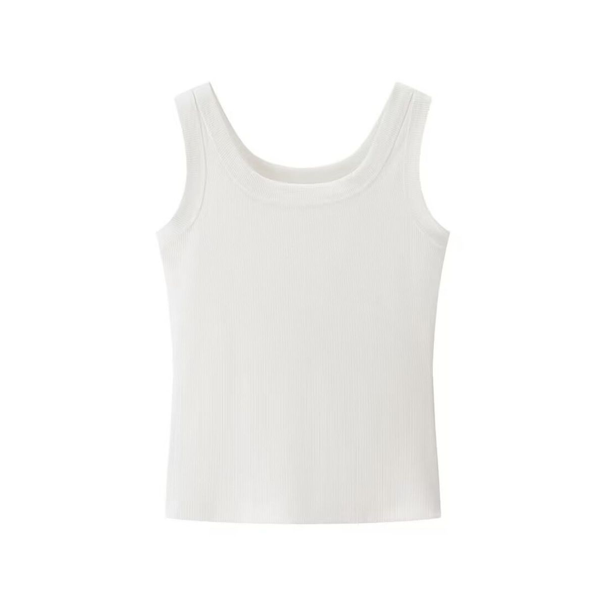 TIOZONEY - Polera Sin Mangas Mujer - Blanco
