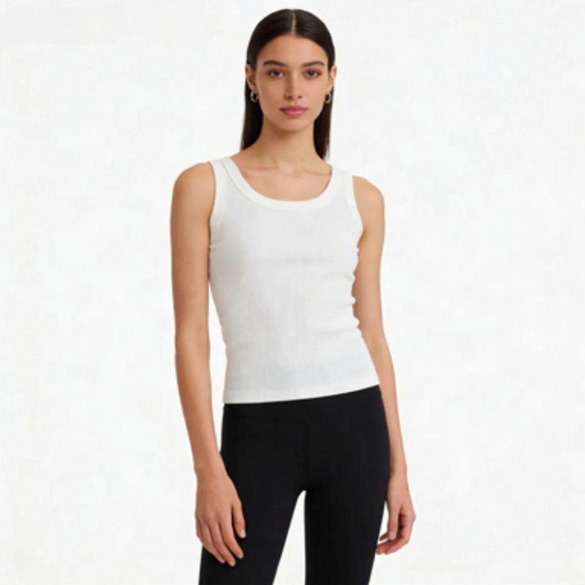 TIOZONEY - Polera Sin Mangas Mujer - Blanco