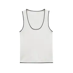 TIOZONEY - Polera Sin Mangas Mujer - Blanco