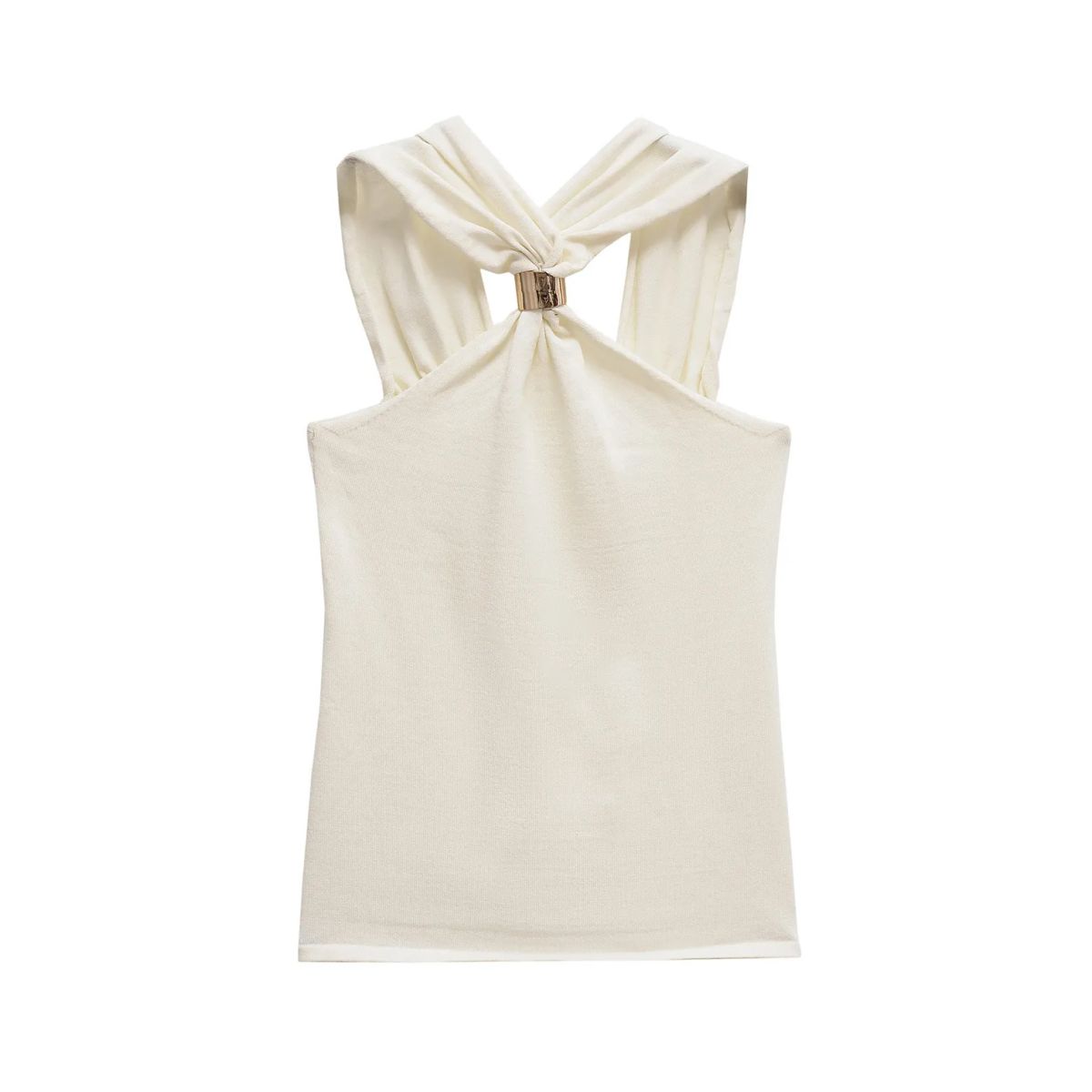 TIOZONEY - Polera Sin Mangas Mujer - Blanco