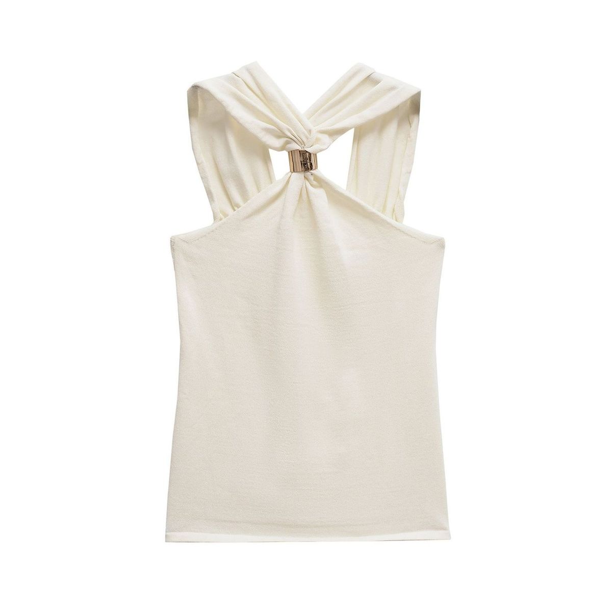 TIOZONEY - Polera Sin Mangas Mujer - Blanco
