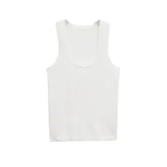 TIOZONEY - Polera Sin Mangas Mujer - Blanco