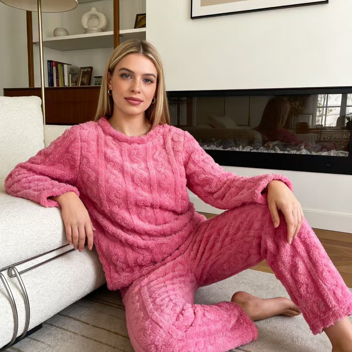 OEM - Pijama Trenzada felpa calentita otoño invierno STANDAR