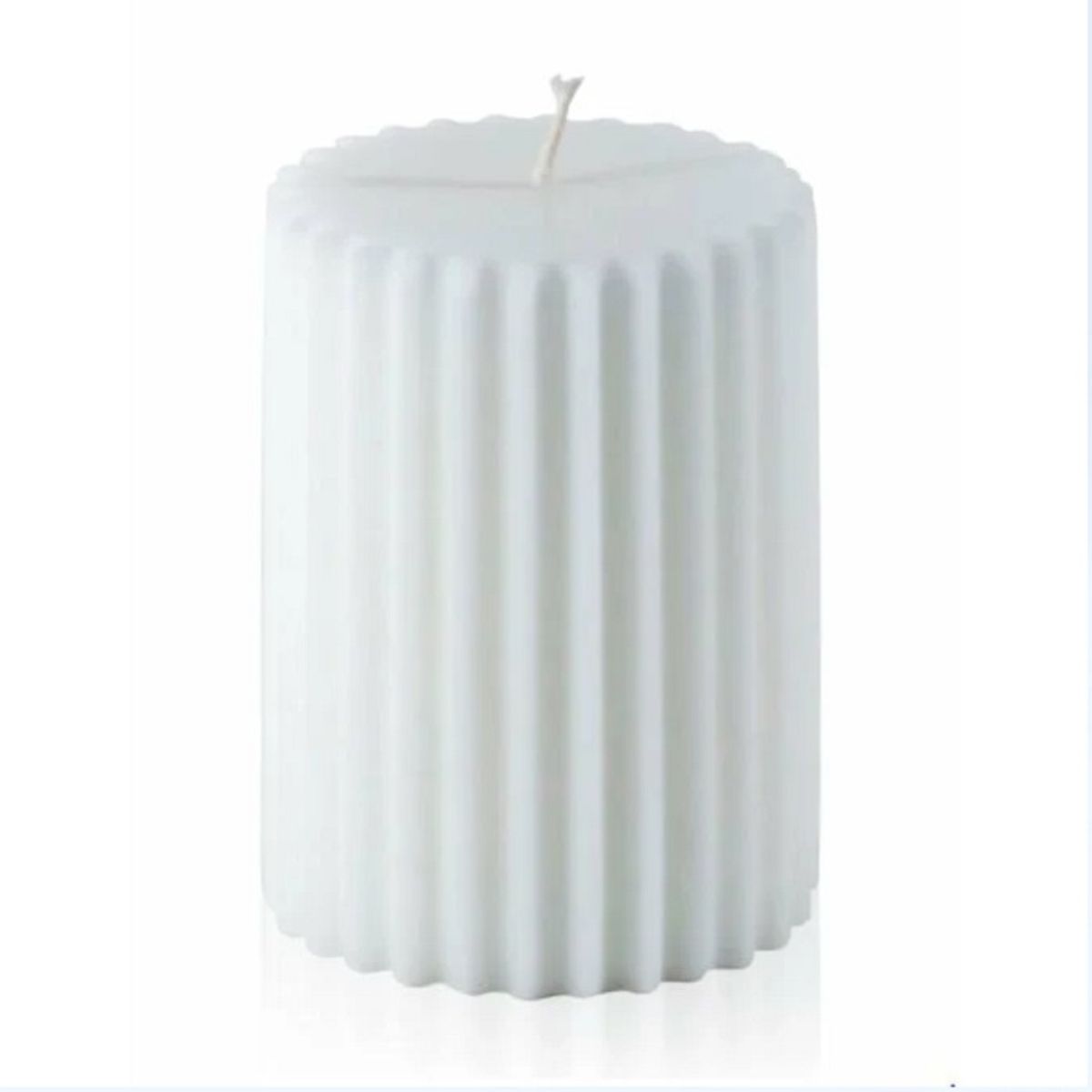 GENERICO - Velas Decorativas Blancas y Beige  Diseño Elegante y Minimalista
