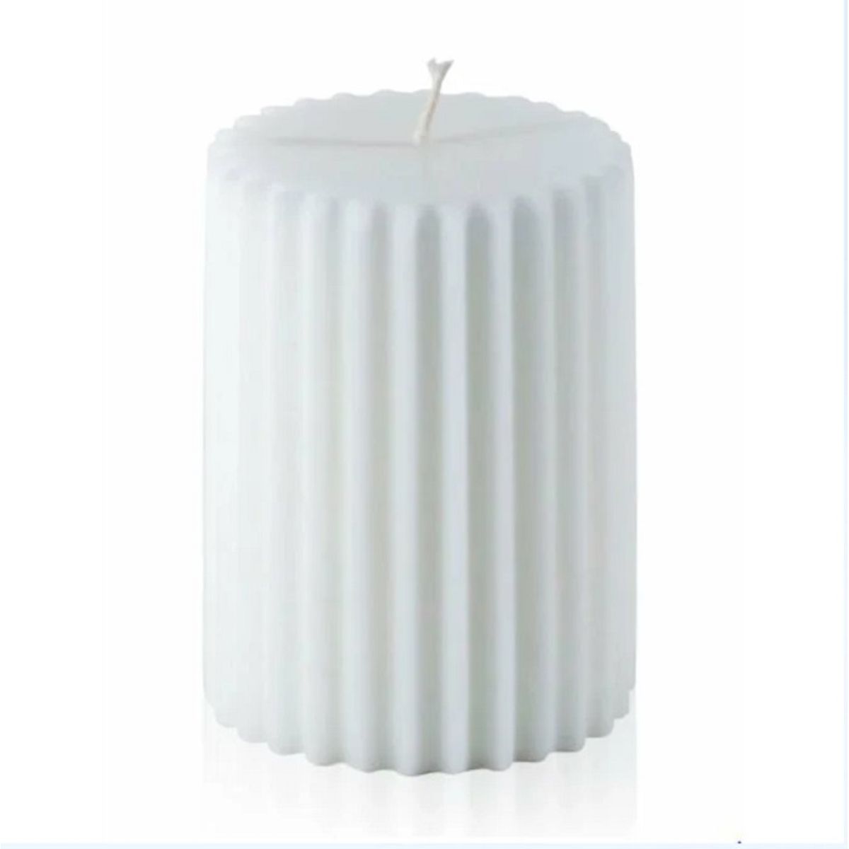 GENERICO - Velas Decorativas Blancas y Beige  Diseño Elegante y Minimalista