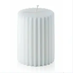 GENERICO - Velas Decorativas Blancas y Beige Diseño Elegante y Minimalista