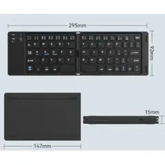 GENERICO - Mini Teclado Inalámbrico Plegable Portátil Mk-1007