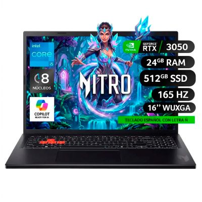 Acer Notebook Gamer Nl16-71G-56Q8-2 Intel Core I5 Rtx 3050