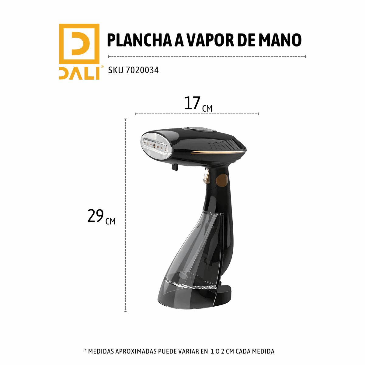 GENERICO - Plancha a Vapor de Mano Portátil 1500W – Tanque 288 ml