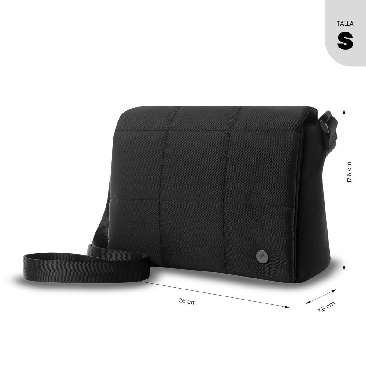 TOTTO - Bolso para Mujer Freya tipo Crossbody Pequeño Negro