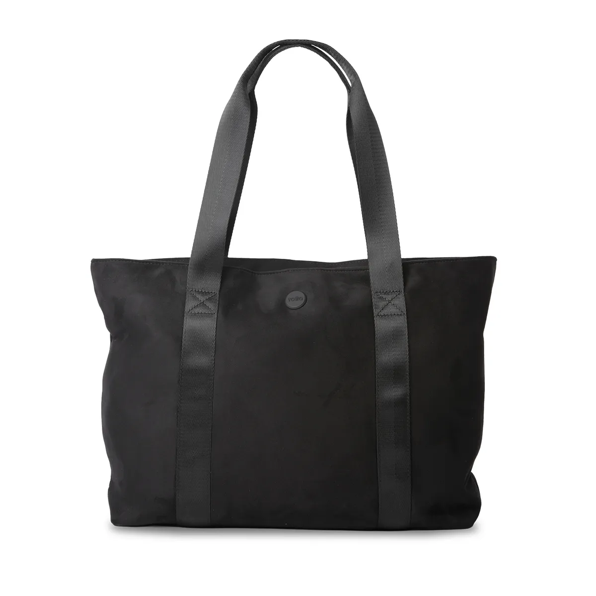TOTTO - Tote Bag para Mujer Mixi Gam en Gamuza Grande Negro