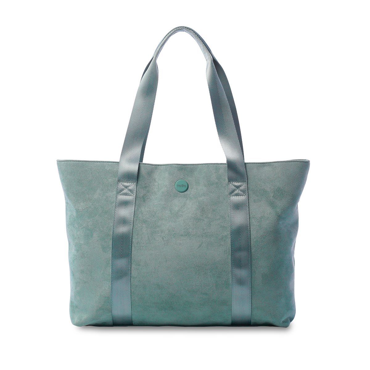 TOTTO - Tote Bag para Mujer Mixi Gam en Gamuza Grande Verde