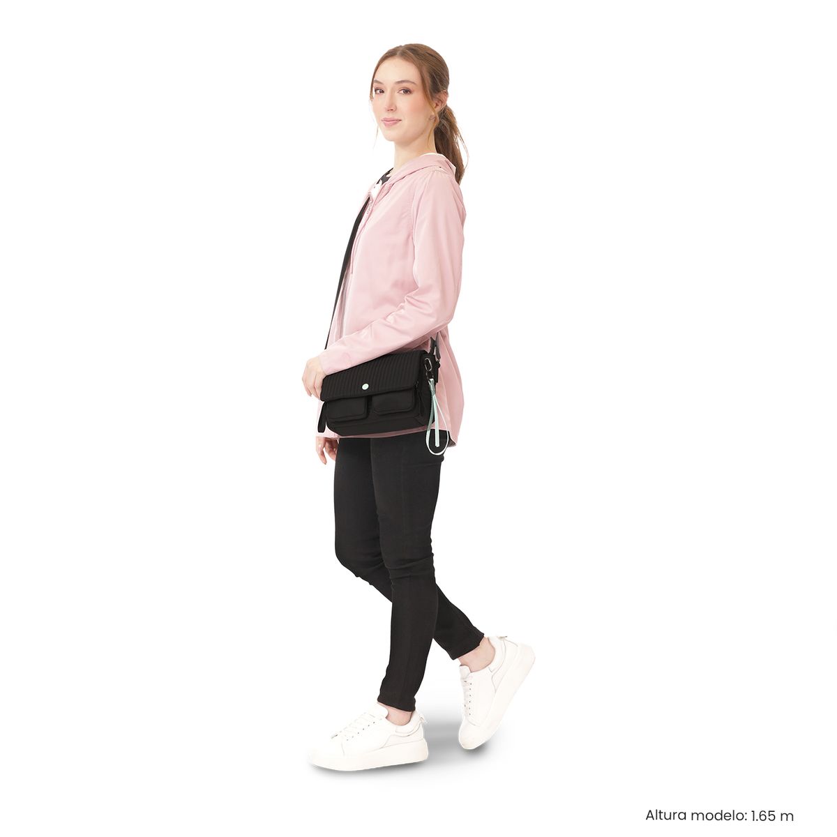 TOTTO - Bolso para Mujer Praga tipo Crossbody Pequeño Negro